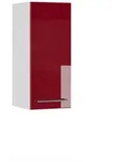 Vicco H&auml;ngeschrank, Bordeaux, Wei&szlig;, Holzwerkstoff, 3 F&auml;cher, Rechteckig,