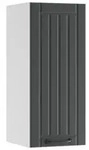 Vicco H&auml;ngeschrank, Dunkelgrau, Wei&szlig;, Holzwerkstoff, 2 F&auml;cher, Rechteckig,