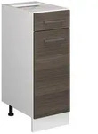 Vicco K&uuml;chenunterschrank, Grau, Wei&szlig;, Holzwerkstoff, 1 F&auml;cher, 1 Schubladen,