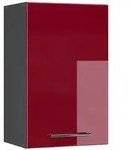 Vicco H&auml;ngeschrank, Bordeaux, Anthrazit, Holzwerkstoff, 2 F&auml;cher, Rechteckig,