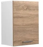 Vicco H&auml;ngeschrank, Sonoma Eiche, Wei&szlig;, Holzwerkstoff, 1 F&auml;cher, Rechteckig,