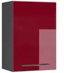 Vicco H&auml;ngeschrank, Bordeaux, Anthrazit, Holzwerkstoff, 2 F&auml;cher, Rechteckig,