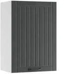 Vicco H&auml;ngeschrank, Dunkelgrau, Wei&szlig;, Holzwerkstoff, 2 F&auml;cher, Rechteckig,
