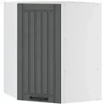 Vicco Eckh&auml;ngeschrank, Anthrazit, Wei&szlig;, Holzwerkstoff, 3 F&auml;cher, Rechteckig,