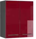 Vicco H&auml;ngeschrank, Bordeaux, Anthrazit, Holzwerkstoff, 2 F&auml;cher, Rechteckig,