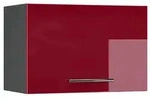 Vicco H&auml;ngeschrank, Bordeaux, Anthrazit, Holzwerkstoff, 1 F&auml;cher, Rechteckig,