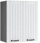 Vicco H&auml;ngeschrank, Wei&szlig;, Anthrazit, Holzwerkstoff, 3 F&auml;cher, Rechteckig,