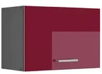 Vicco H&auml;ngeschrank, Rot, Anthrazit, Holzwerkstoff, 1 F&auml;cher, Rechteckig,...