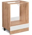 Vicco Herdumbauschrank, Wei&szlig; Hochglanz, Eiche, Holzwerkstoff, 1 F&auml;cher,...