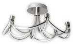 N&auml;ve Led-Deckenleuchte Festos, Silber, Wei&szlig;, Metall, Kunststoff, F, Lampen &