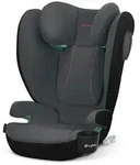 cybex Silver Kinderautositz Solution B4 i-Fix, Schwarz, Dunkelgrau, Textil, 39x64x57