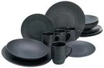Creatable Kombiservice, Schwarz, Keramik, 16-teilig, 300 ml, Essen & Trinken,