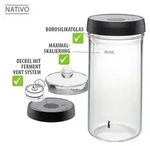 GEFU&reg; Fermentierglas NATIVO inkl. Deckel, Ventil Beschwerungsgewicht F&uuml;llvolumen