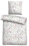 biberna&reg; Bettw&auml;sche Flowerpower Baumwoll Linon Einzelbett, 2tlg.