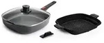 WOLL&reg; D-Lite Viereckpfanne 28x28cm inkl. Silikonzubeh&ouml;r und Deckel, PFAS-fre