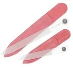 PERFECT FORMULA Nagelfeilen-Duo aus Kristallglas versiegeln die N&auml;gel 9 & 13,5cm