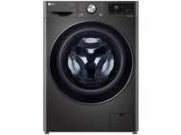LG Waschmaschine 8,5kg, EEK A Slim Fit, Black Steel ThinQ App F2WV9082B