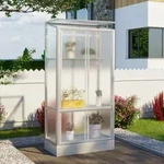Vitavia Balkon- und Anlehn-Gew&auml;chshaus "Stad",aluminium eloxiert,