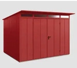H&ouml;rmann Ecostar Metall-Ger&auml;tehaus Elegant mit Pultdach Typ 3, 313 x 283