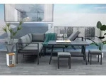 Gardissimo Alu Garten Ecklounge/ Sitzgruppe "Christine",grau,