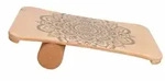 L.A. Sports Woodboard / Balance-Board aus Ahorn mit Faszienrolle aus Kork,,