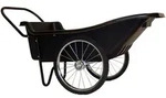 Polar Schubkarre "Premium",schwarz,165 x 74 x 74 cm (L x B x H)