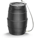 Pergart Regentonne mit Unterbau,anthrazit,