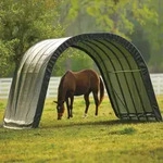 Shelter Logic Weidezelt "Run-In-Shed" Weideunterstand, 610 x 370 x 250 cm,gr&uuml;n,22,57