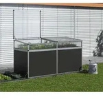 KGT Fr&uuml;hbeetaufsatz f&uuml;r Hochbeet "210",anthrazit,2,05 x 0,91 x 0,32 m (L x B x H)