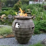 Modeno Gasfeuerstelle "Katla" in Keramik-Optik braun,,