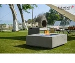 Elementi Gasfeuerstelle "Capertee" in Sandstein-Optik,grau,101,6 x 101,6 x 38...