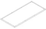 KGT Schneckenkante f&uuml;r KGT (Aluminium) Hochbeete "130",aluminium blank,1,21 x 0,91 m