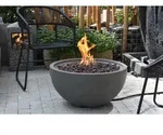 Elementi Gasfeuerstelle "Nantucket" in Beton-Optik,grau,67,5 x 67,5 x 35 cm (L...