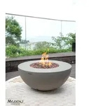 Elementi Gasfeuerstelle "Roca" in Beton-Optik,grau,87 x 87 x 37 cm (L x B x H)