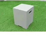 Elementi Abdeckung f&uuml;r Gasflaschen in Beton-Optik,grau,40 x 40 x 51 cm (L x B x H)