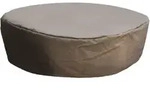 Elementi Wetterschutzhaube f&uuml;r Gasfeuerstelle "Aragaz",braun,105,6 x 105,6 x...