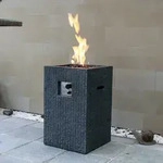 Modeno Gasfeuerstelle "Mayon" in dunkler Natursteinoptik,,