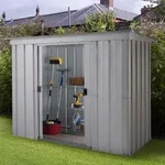 Yardmaster Metall-Ger&auml;tehaus "Titanium" Modell 84,silber,2,33 m2