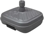 Doppler Design-F&uuml;llsockel mit Rolle 50 Liter - bef&uuml;llbar mit Wasser oder