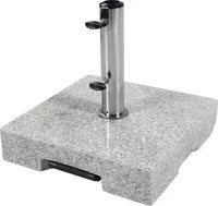 Doppler 85897AGT, Doppler Trolley-Granit-Schirmsockel mit Rollen, granitgrau, 50 kg,