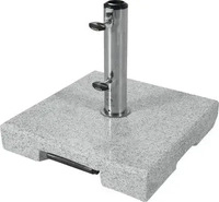 Doppler 85897AMT, Doppler Trolley-Granit-Schirmsockel mit Rollen, granitgrau, 40 kg,