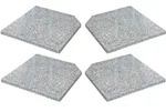 Doppler ECO Granitplatten mit Griffmulden 4er Set,grau,4 x 25 kg
