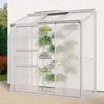 Vitavia Anlehn-Gew&auml;chshaus "Styx 1300",aluminium eloxiert,1,3 m2