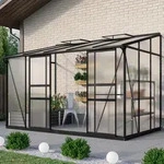 Vitavia Anlehn-Gew&auml;chshaus "Osiris 6500",schwarz,6,5 m2