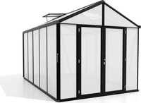 Vitavia Gew&auml;chshaus "Zeus Comfort 10000",schwarz,10,0 m2