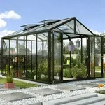 Vitavia Gew&auml;chshaus "Zeus Comfort 10000",schwarz,10,0 m2