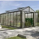 Vitavia Gew&auml;chshaus "Zeus Comfort 15700",schwarz,15,7 m2