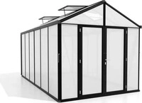 Vitavia Gew&auml;chshaus "Zeus Comfort 11900",schwarz,11,9 m2