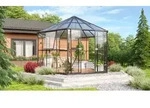 Vitavia Gew&auml;chshaus-Pavillon "Juno 9000" inkl. Stahlfundament,schwarz,9,0 m2
