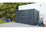 Globel Industries Metall M&uuml;lltonnenbox, M&uuml;lltonnenverkleidung, Tonnendepot "Easy